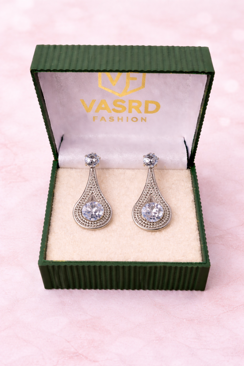 Elegant Teardrop Crystal Drop Earrings for Women