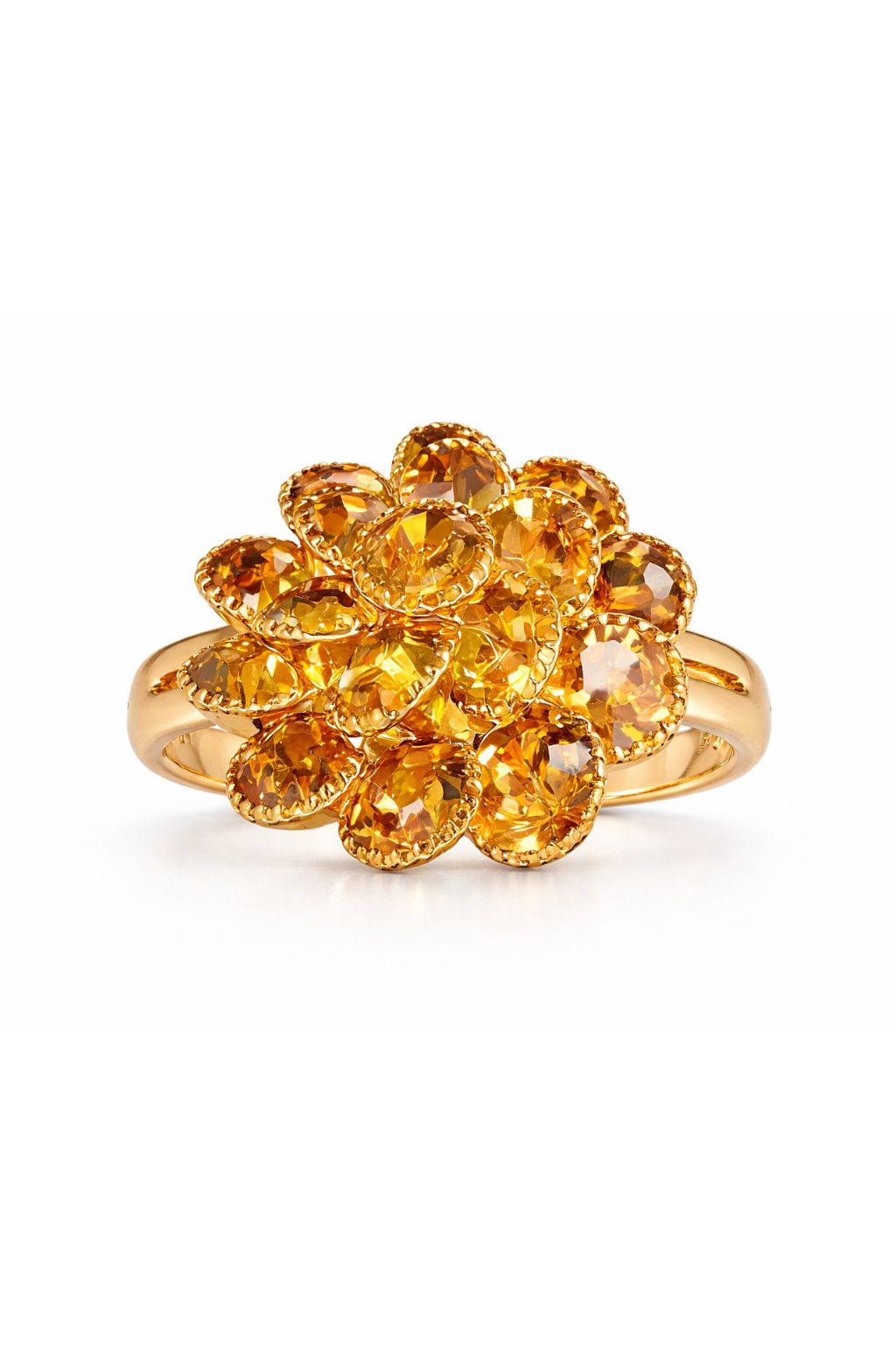 Golden Bloom Statement Ring