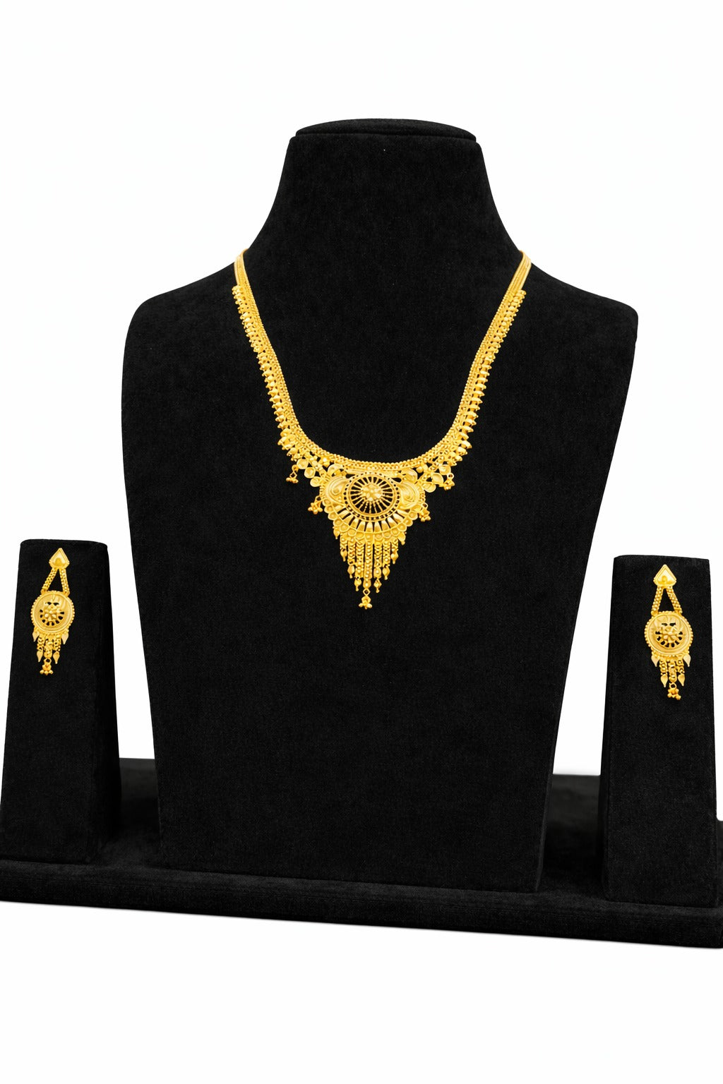 Classic Filigree Gold Necklace Set