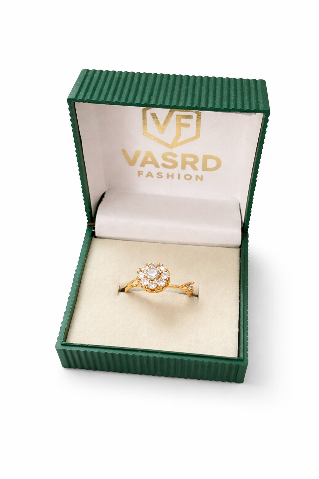 Crown Petal Diamond Ring
