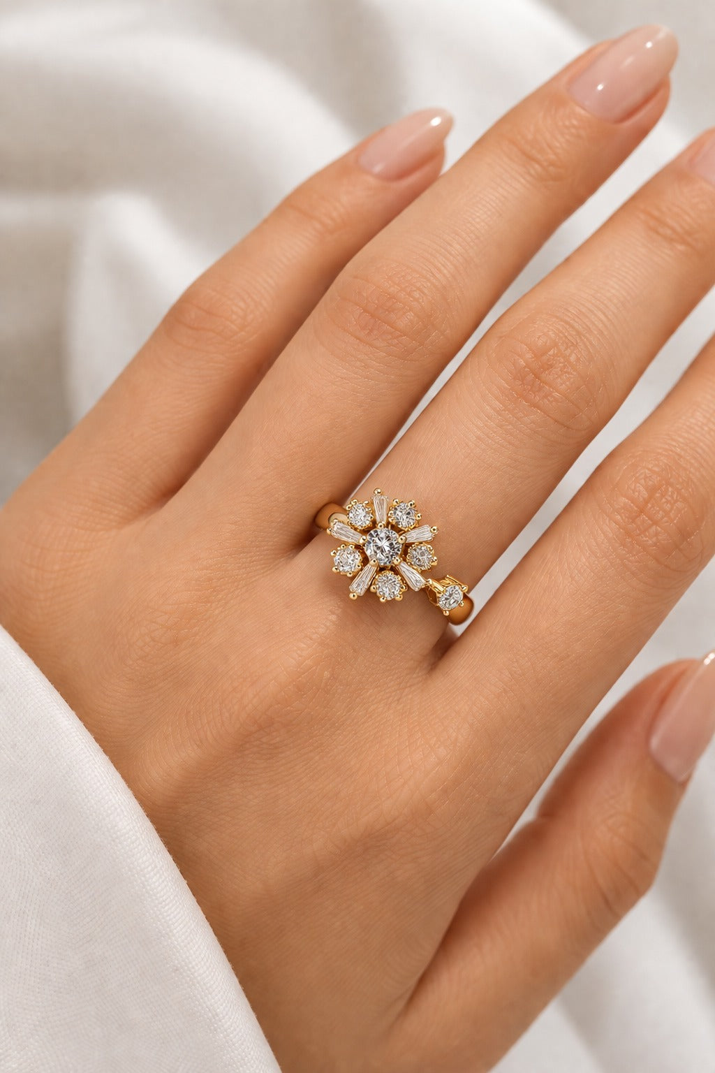 Heart Bloom Spark Ring